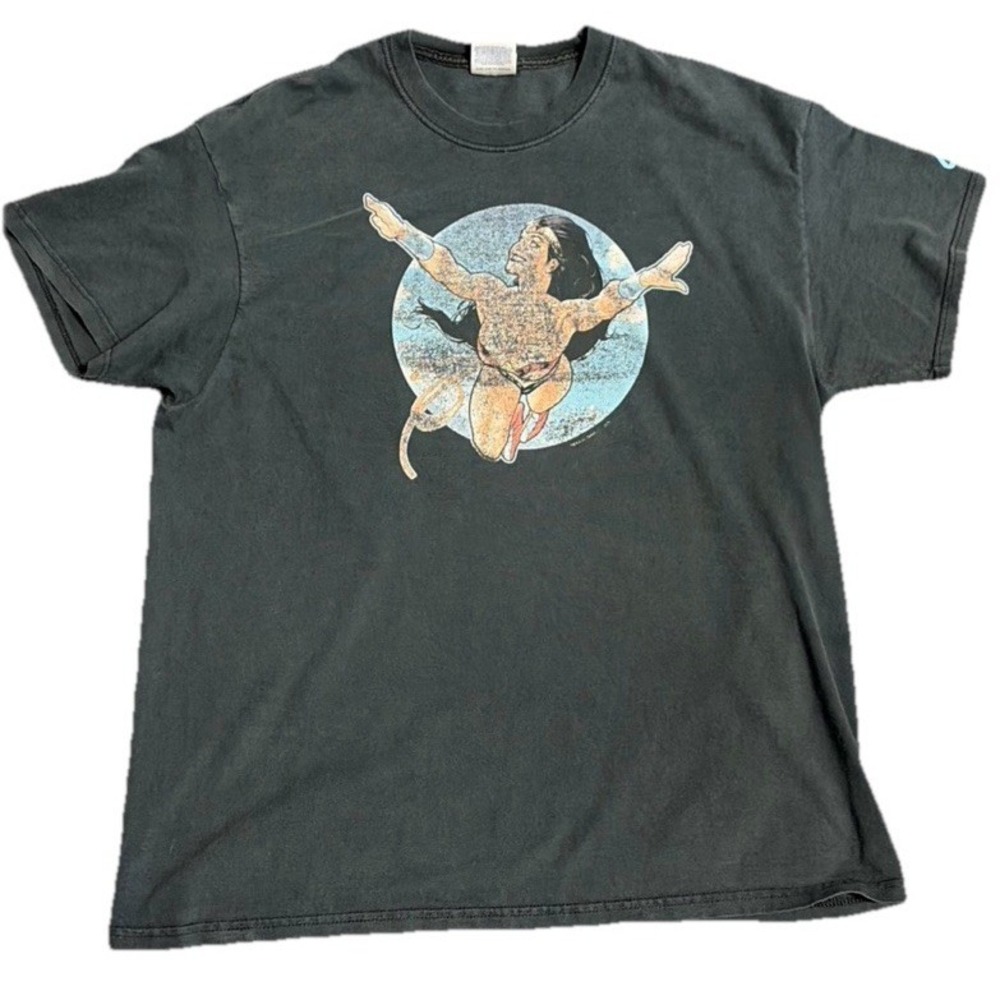 ADAM HUGHES ~ WONDER WOMAN Adult XL Black T-Shirt OFFICIAL Graphitti 2006